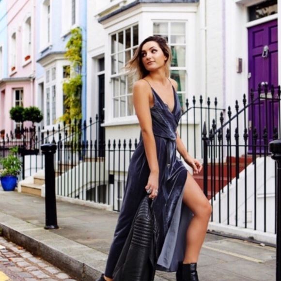 Free People Dresses & Skirts - NWT Free People Spliced velvet maxi dress